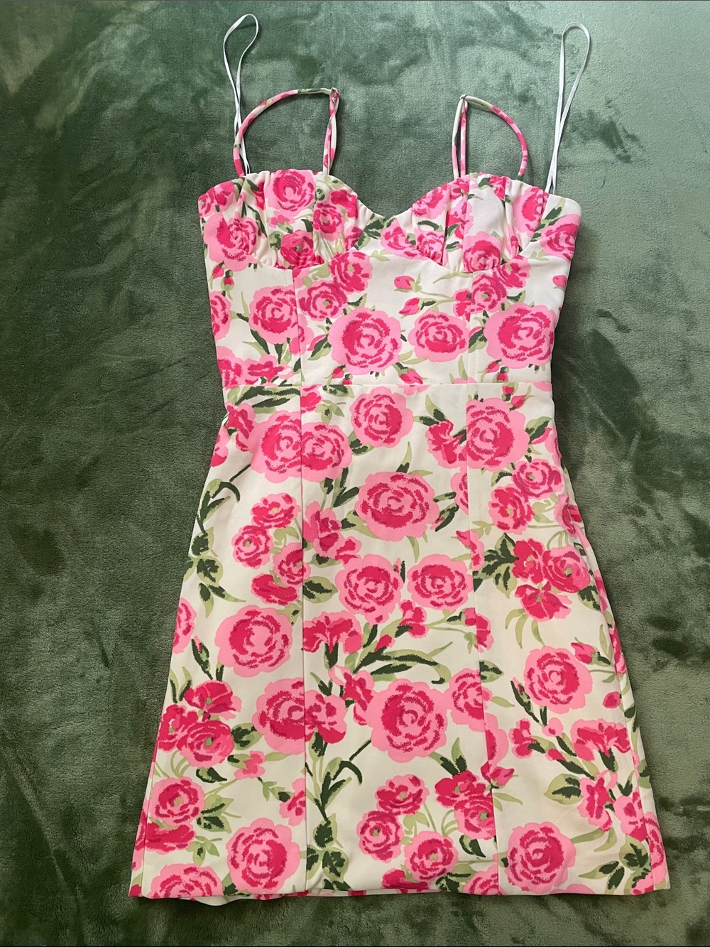 ZARA Pink Floral Dress Brand New Without Tags Size S